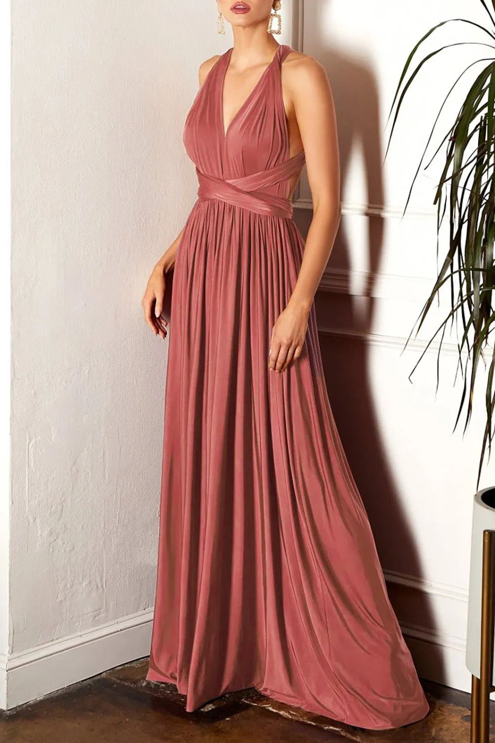 Kilda Pink | Convertible Maxi Dress sold by Boutique 1861 product image thumbnail 2