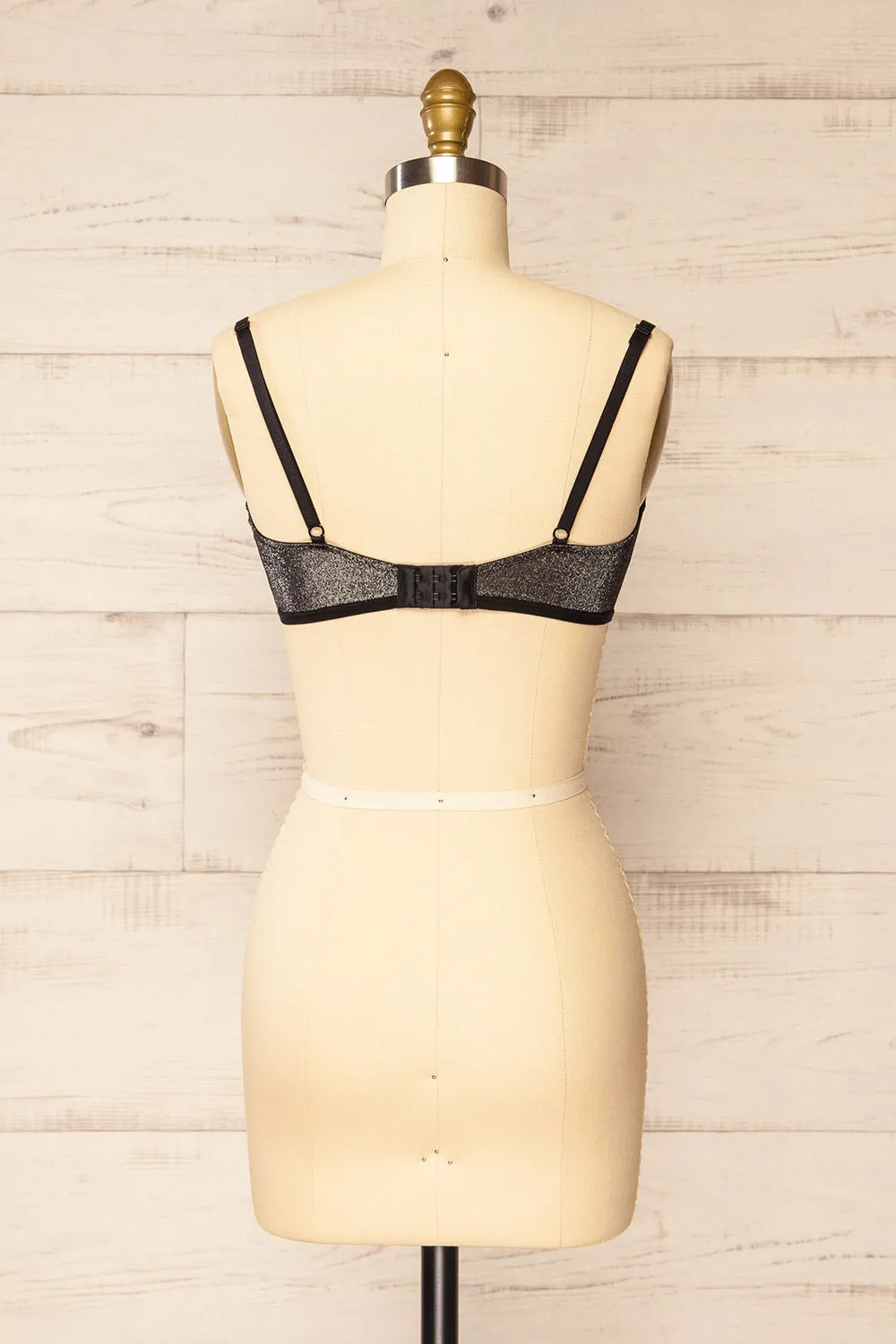 Dafni | Silver Glitter Bralette sold by Boutique 1861 product image thumbnail 5