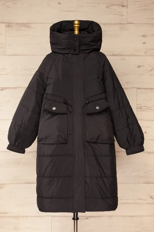 Lazio Black | Long Oversized Coat sold by Boutique 1861