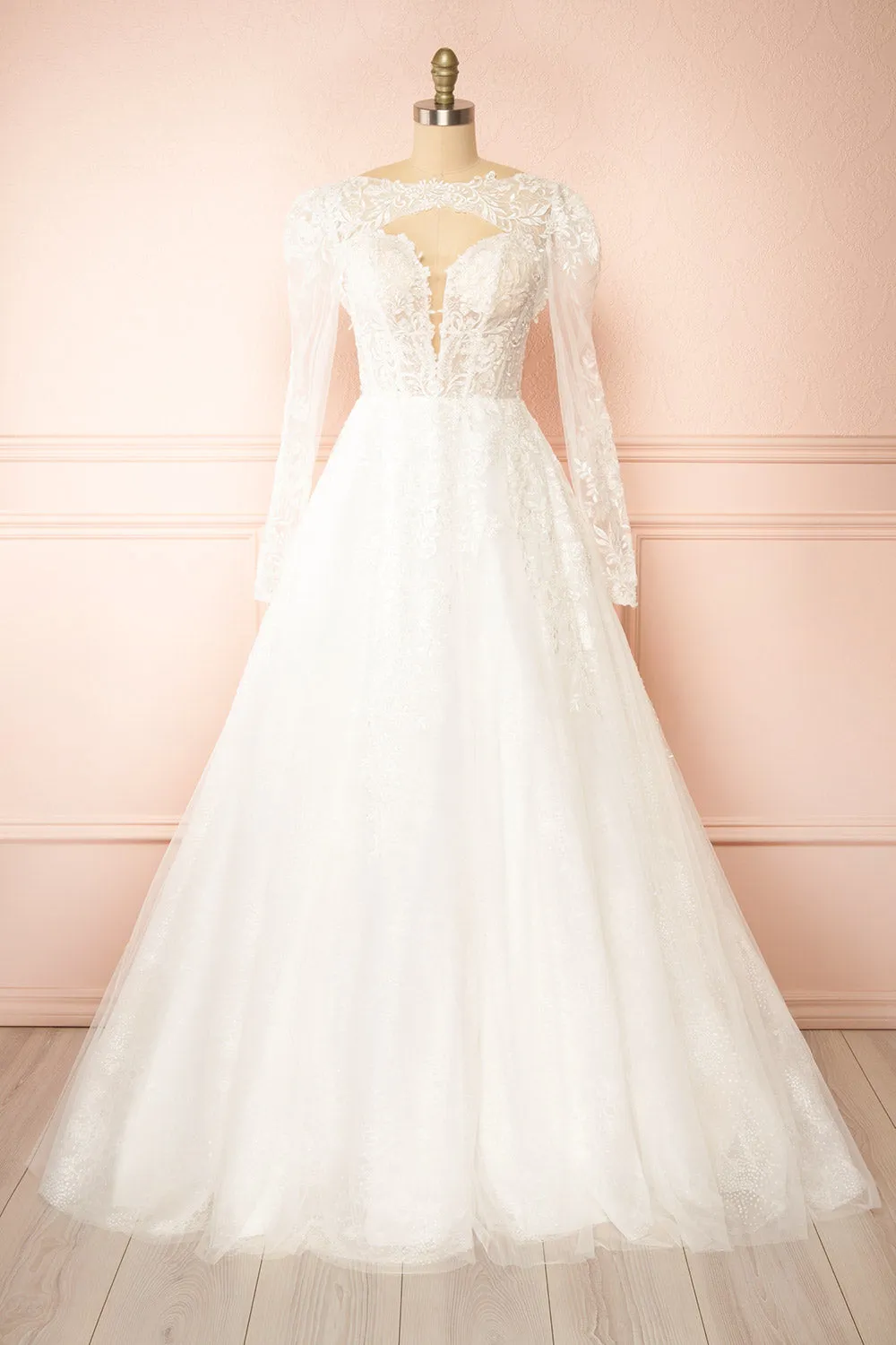 Beatrix | Strapless Tulle Wedding Gown with Bolero sold by Boutique 1861 product image thumbnail 4