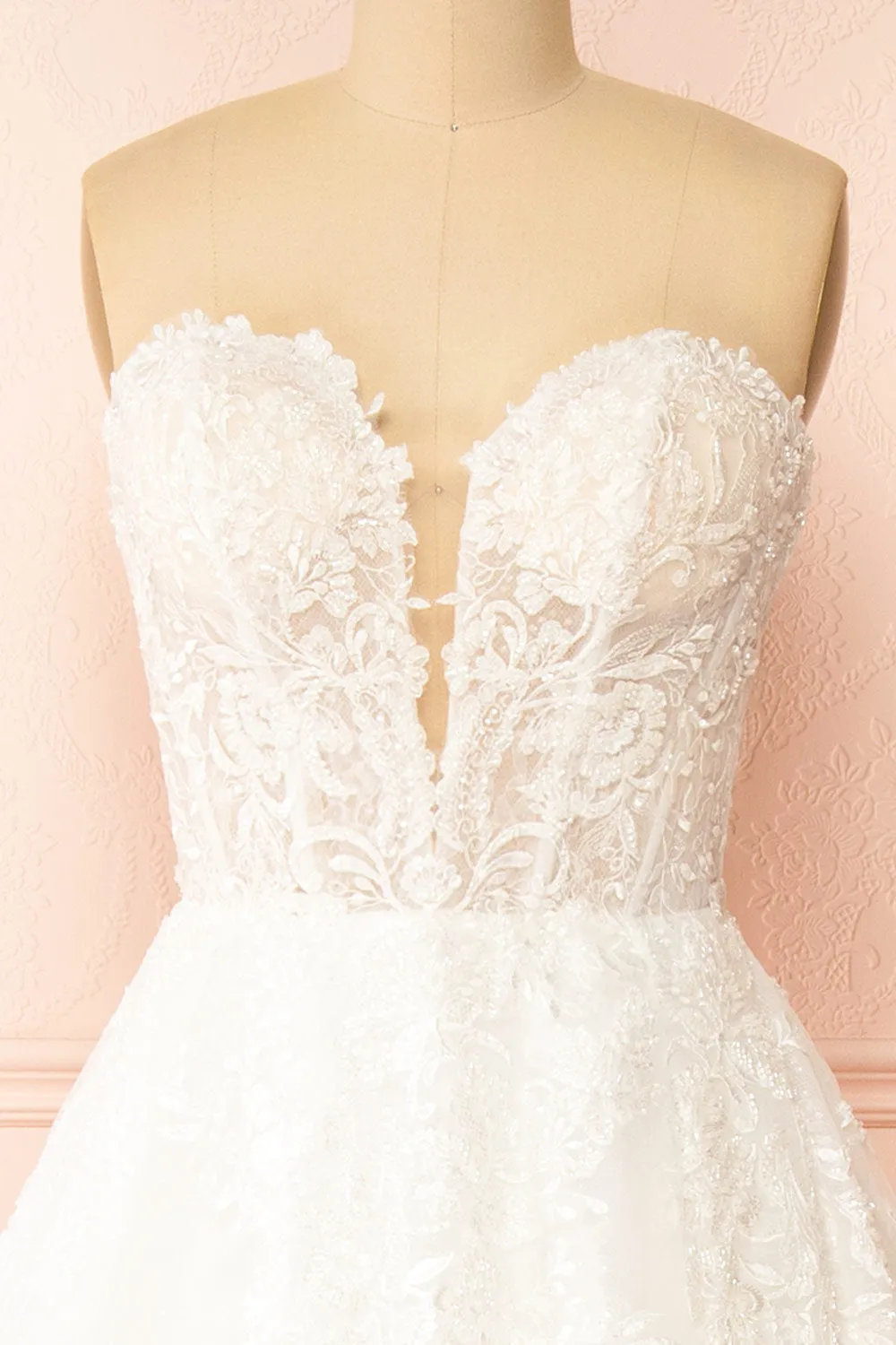 Beatrix | Strapless Tulle Wedding Gown with Bolero sold by Boutique 1861 product image thumbnail 5