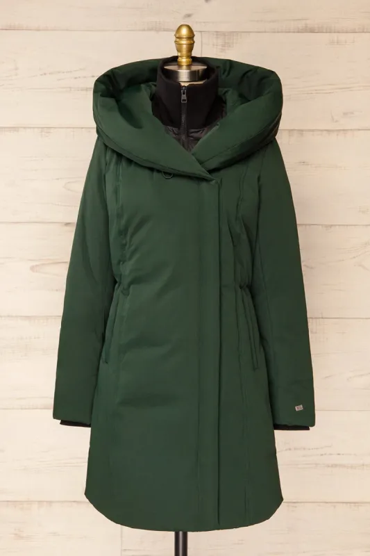 Camelia Green | Quilted Parka with Hood by Soia & Kyo sold by Boutique 1861