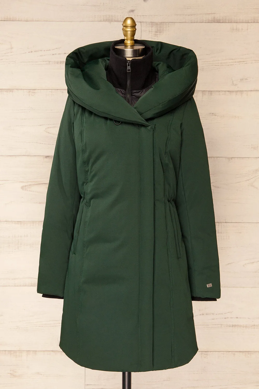 Camelia Green | Quilted Parka with Hood by Soia & Kyo sold by Boutique 1861
