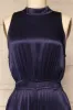 Anaheim | Satin Navy Jumpsuit w/ Pockets sold by Boutique 1861