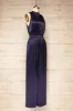Anaheim | Satin Navy Jumpsuit w/ Pockets sold by Boutique 1861