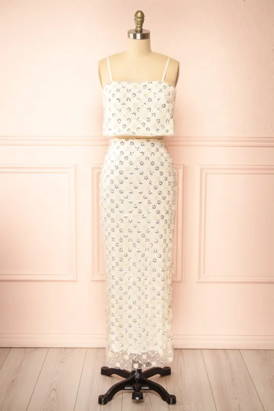 Set Bree | Sparkling Crop Top & Pencil Skirt sold by Boutique 1861