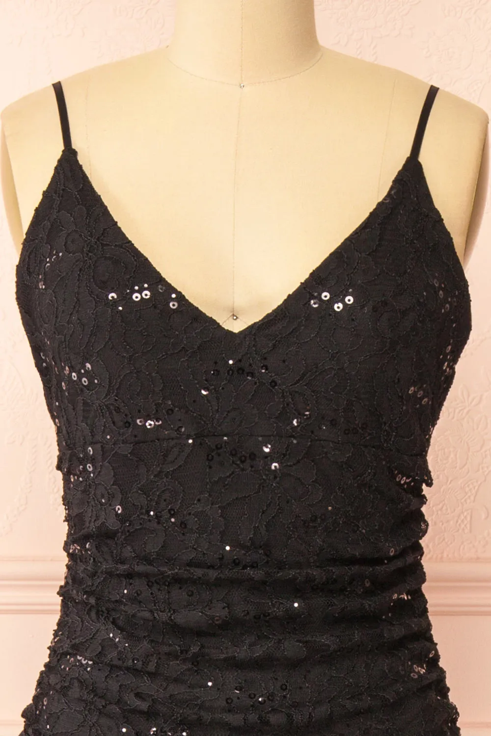 Samy Black | Sparkly Lace Mermaid Dress w/ Slit sold by Boutique 1861 product image thumbnail 2