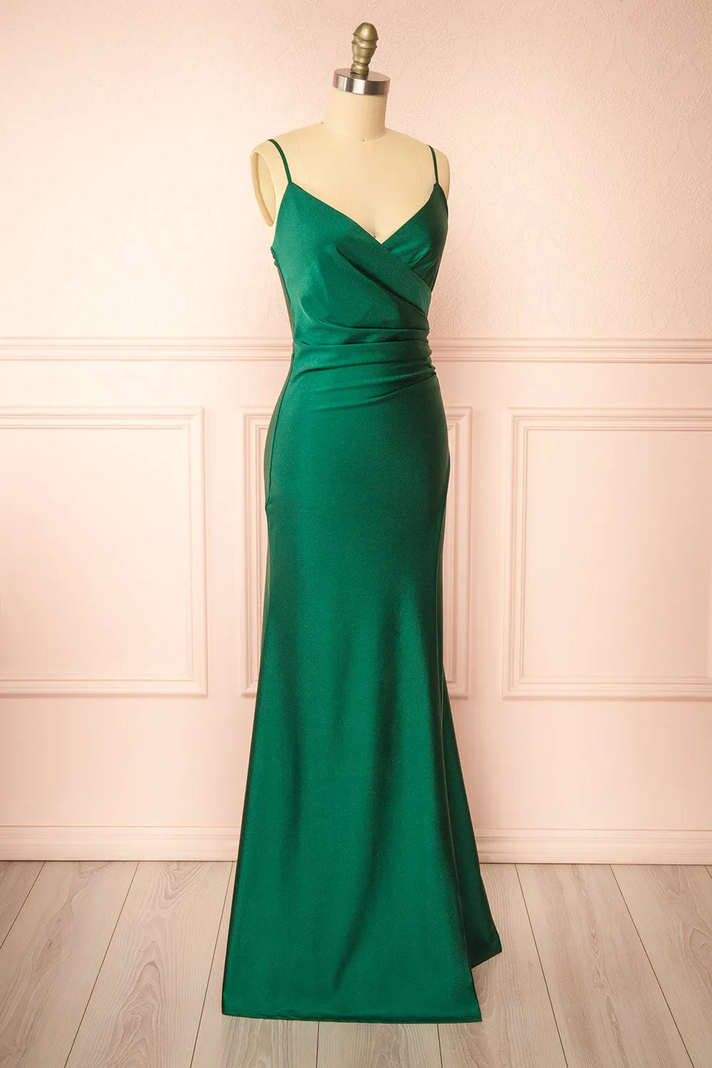 Nyra Green | Mermaid Dress w/ Wrapped Bodice sold by Boutique 1861 product image thumbnail 4