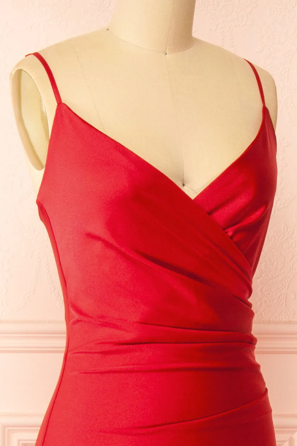 Nyra Red | Mermaid Dress w/ Wrapped Bodice sold by Boutique 1861 product image thumbnail 5