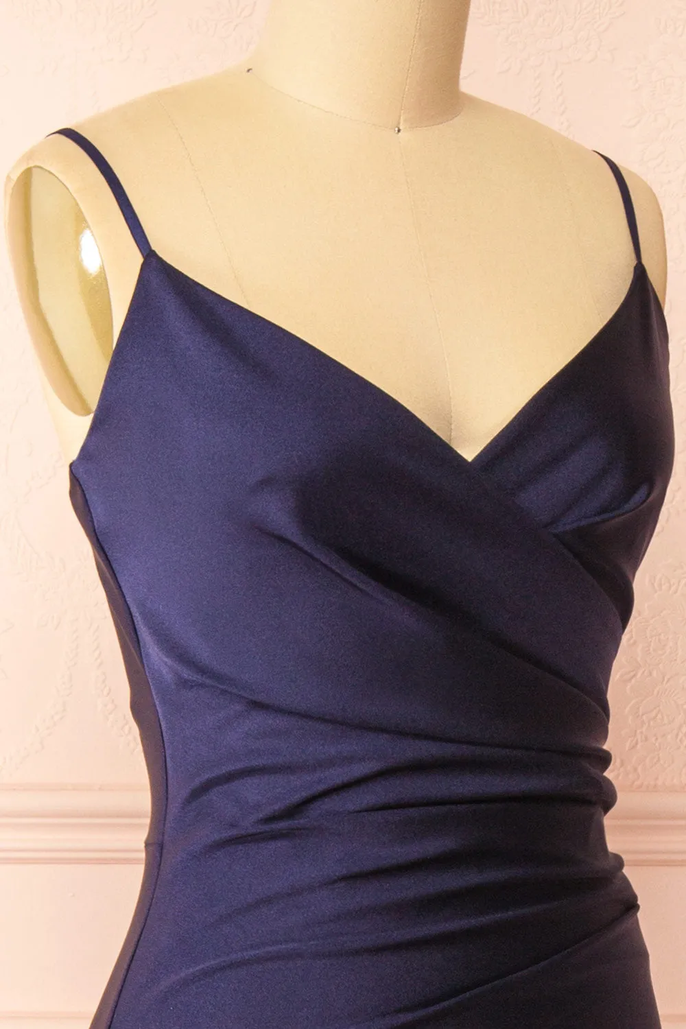 Nyra Navy | Mermaid Dress w/ Wrapped Bodice sold by Boutique 1861 product image thumbnail 5