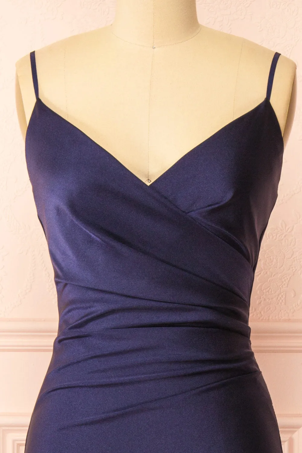 Nyra Navy | Mermaid Dress w/ Wrapped Bodice sold by Boutique 1861 product image thumbnail 3