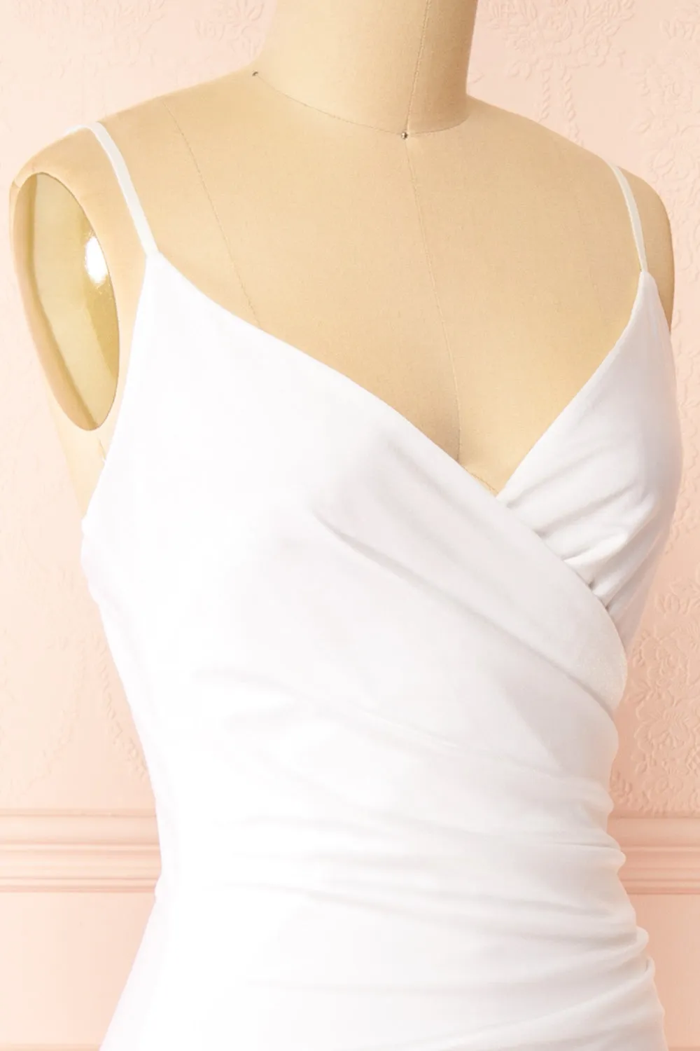 Nyra White | Bridal Mermaid Dress w/ Wrapped Bodice sold by Boutique 1861 product image thumbnail 5