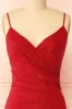 Enyra Red | Sparkling Dress w/ Wrapped Bodice sold by Boutique 1861