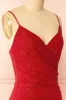 Enyra Red | Sparkling Dress w/ Wrapped Bodice sold by Boutique 1861