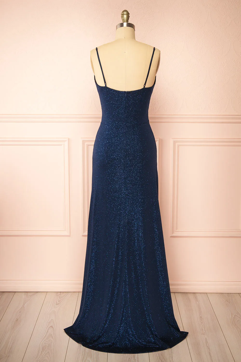 Enyra Navy | Sparkling Dress w/ Wrapped Bodice sold by Boutique 1861 product image thumbnail 5