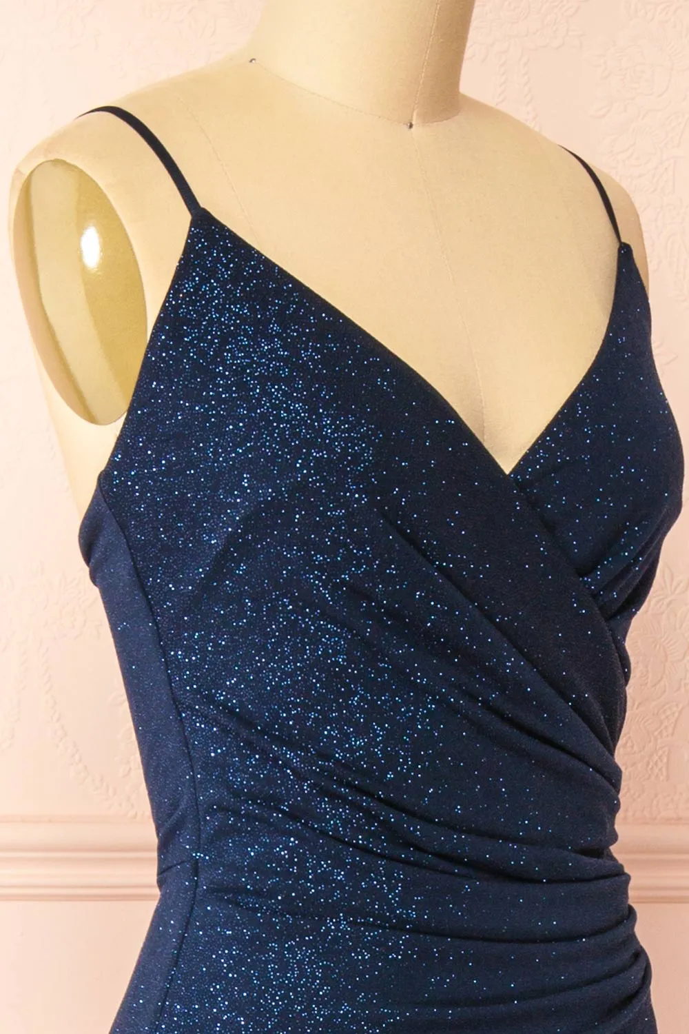 Enyra Navy | Sparkling Dress w/ Wrapped Bodice sold by Boutique 1861 product image thumbnail 4