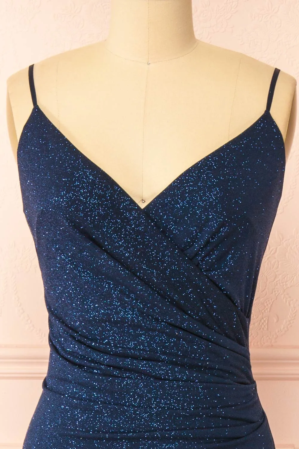 Enyra Navy | Sparkling Dress w/ Wrapped Bodice sold by Boutique 1861 product image thumbnail 2
