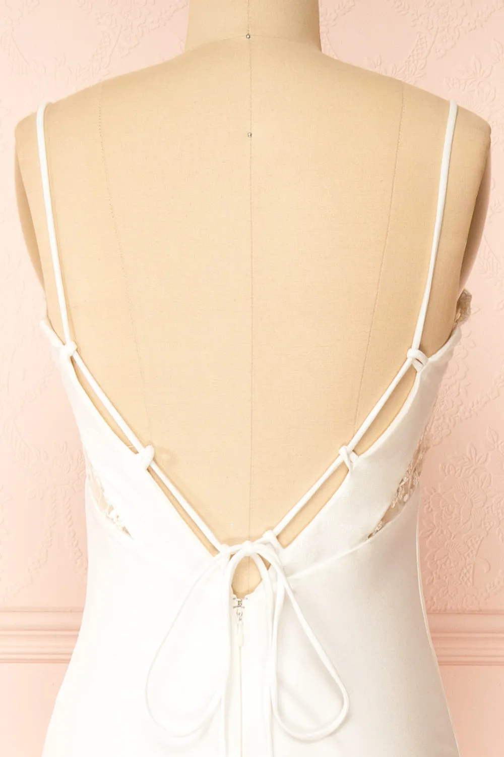 Elaria Ivory | Embroidered Fitted Wedding Dress sold by Boutique 1861 product image thumbnail 2