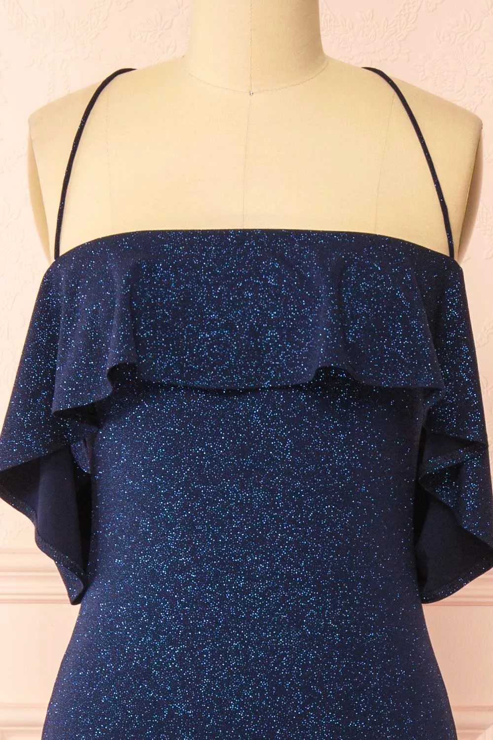 Emily Navy | Glittery Mermaid Maxi Dress sold by Boutique 1861 product image thumbnail 4