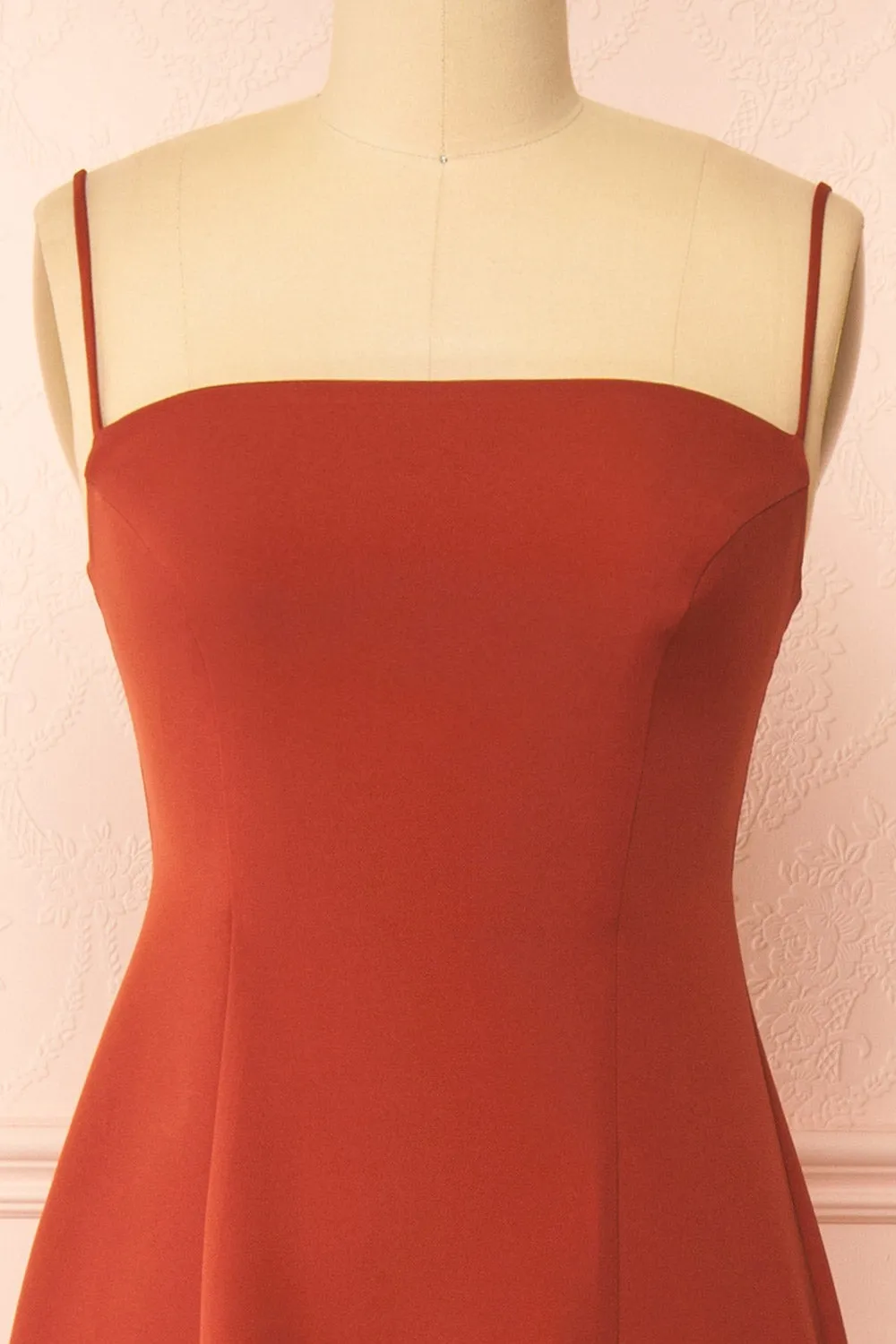 Estella Rust | Maxi A-line Dress w/ Slit sold by Boutique 1861 product image thumbnail 2