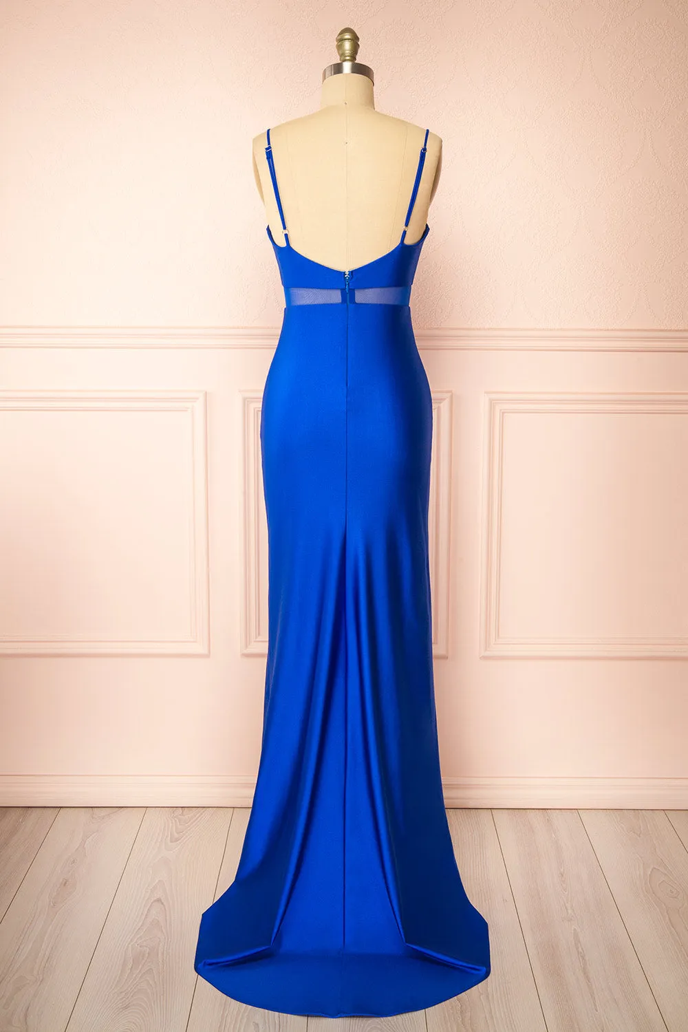 Angelina Blue | Maxi Dress w/ Mesh Underbust sold by Boutique 1861 product image thumbnail 5