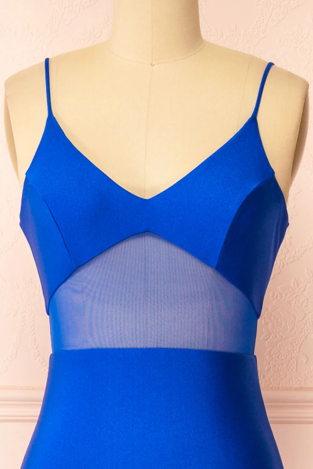 Angelina Blue | Maxi Dress w/ Mesh Underbust sold by Boutique 1861 product image thumbnail 2