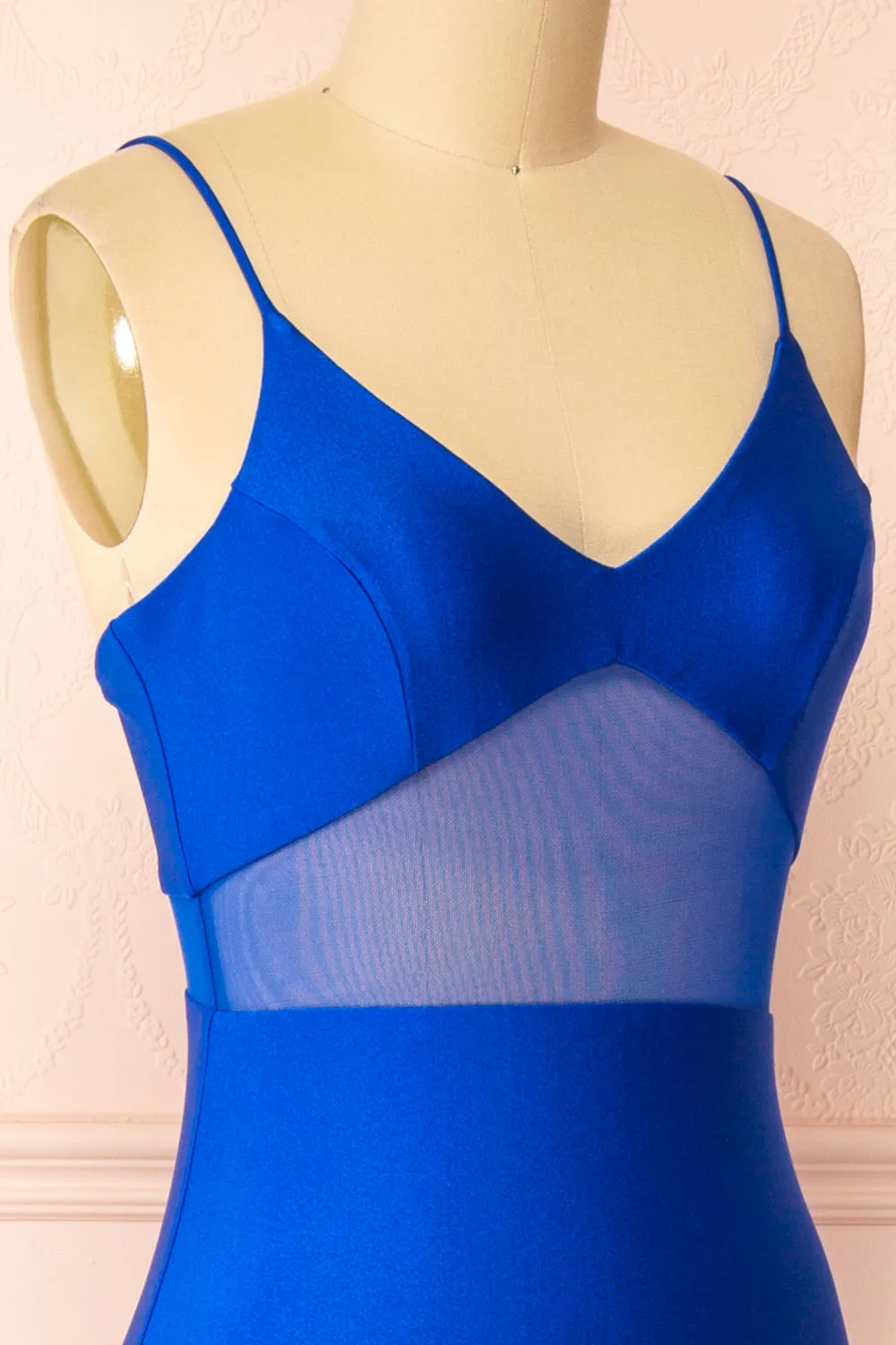 Angelina Blue | Maxi Dress w/ Mesh Underbust sold by Boutique 1861 product image thumbnail 4