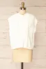 Zenon White | Sleeveless Cable Knit Vest sold by Boutique 1861