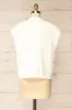 Zenon White | Sleeveless Cable Knit Vest sold by Boutique 1861