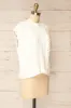 Zenon White | Sleeveless Cable Knit Vest sold by Boutique 1861