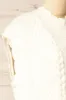 Zenon White | Sleeveless Cable Knit Vest sold by Boutique 1861