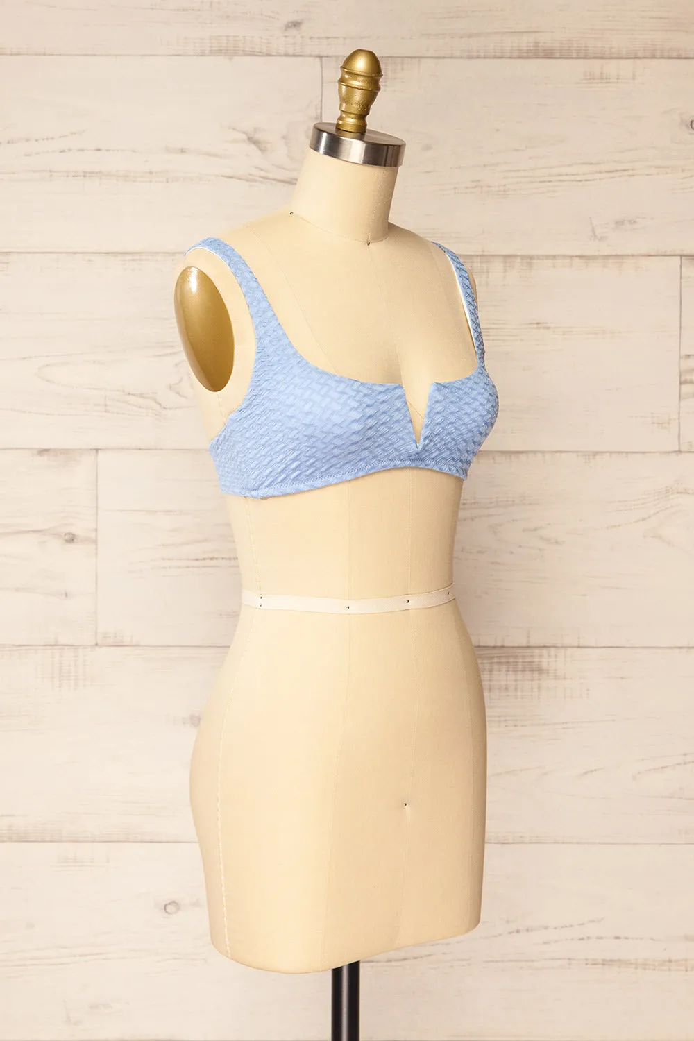 Atista | Blue Bikini Top w/ "V" Opening sold by Boutique 1861 product image thumbnail 3