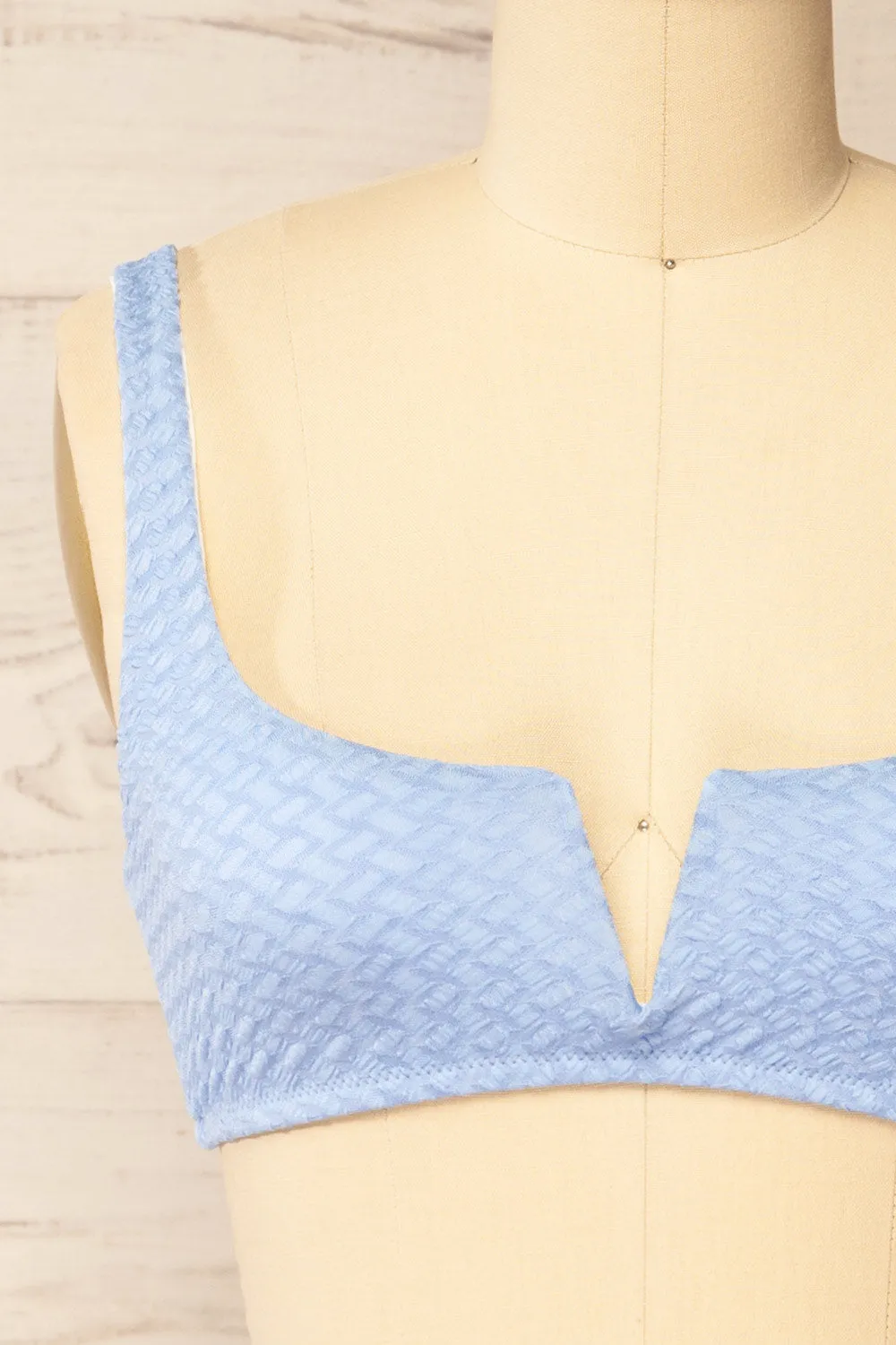 Atista | Blue Bikini Top w/ "V" Opening sold by Boutique 1861 product image thumbnail 2
