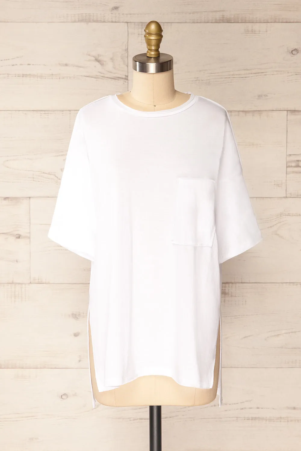 Manila White | Oversized Crew Neck T-Shirt sold by Boutique 1861