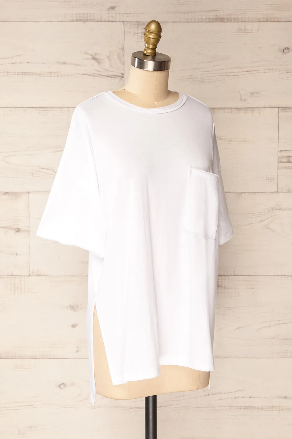 Manila White | Oversized Crew Neck T-Shirt sold by Boutique 1861 product image thumbnail 3