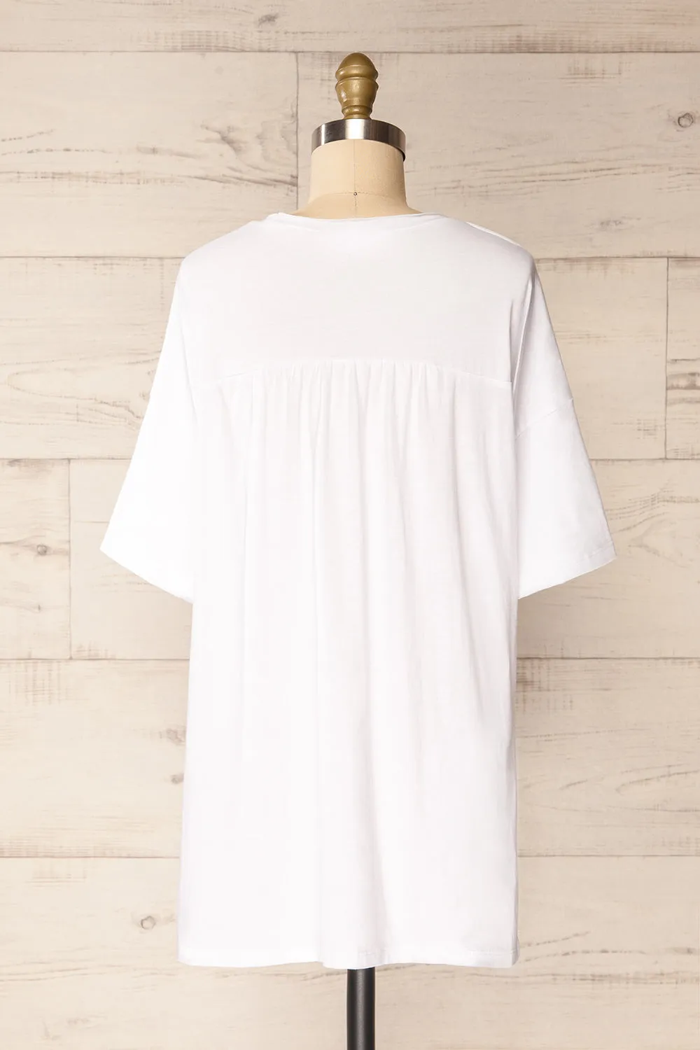 Manila White | Oversized Crew Neck T-Shirt sold by Boutique 1861 product image thumbnail 5