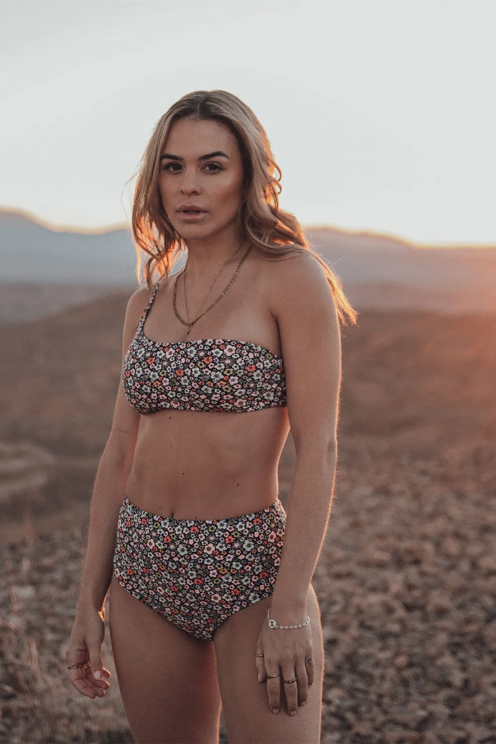 Engel | Ditsy Floral High-Waisted Bikini Bottom sold by Boutique 1861