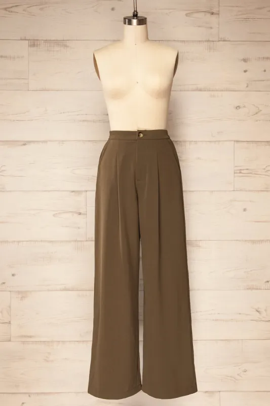 Montreux | High-Waisted Khaki Pants sold by Boutique 1861