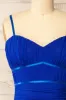 Rilievo Blue | Ruched Fitted Midi Dress sold by Boutique 1861