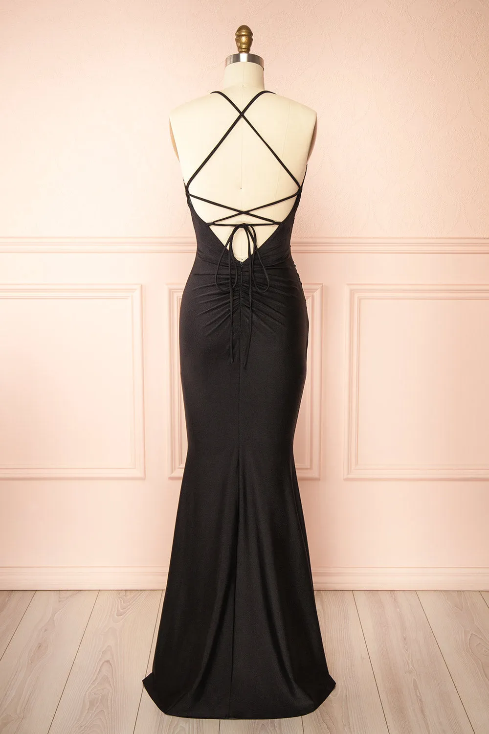 Akari Black | Mermaid Maxi Dress sold by Boutique 1861 product image thumbnail 3