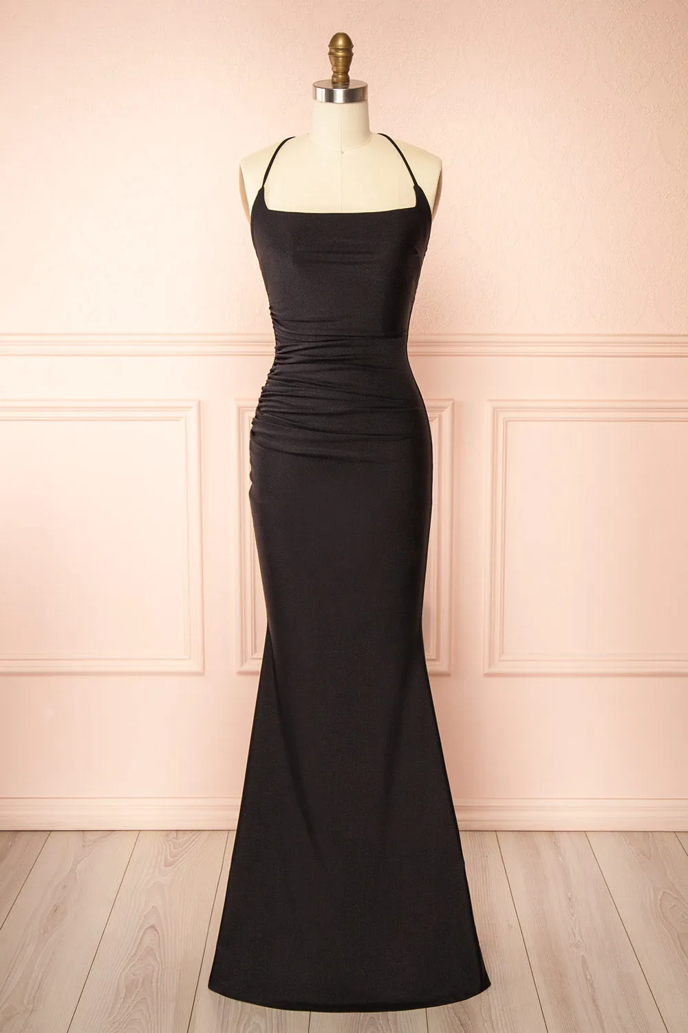 Akari Black | Mermaid Maxi Dress sold by Boutique 1861