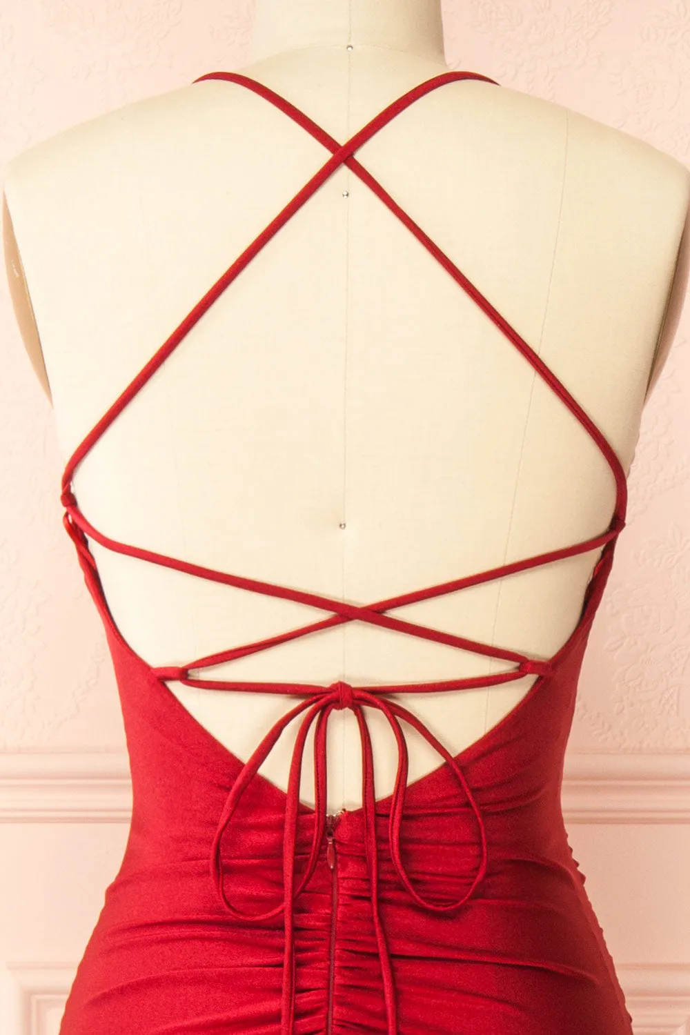 Akari Burgundy | Mermaid Maxi Dress sold by Boutique 1861 product image thumbnail 2