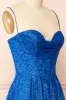 Lexy Blue | Sparkly Cowl Neck Maxi Dress sold by Boutique 1861