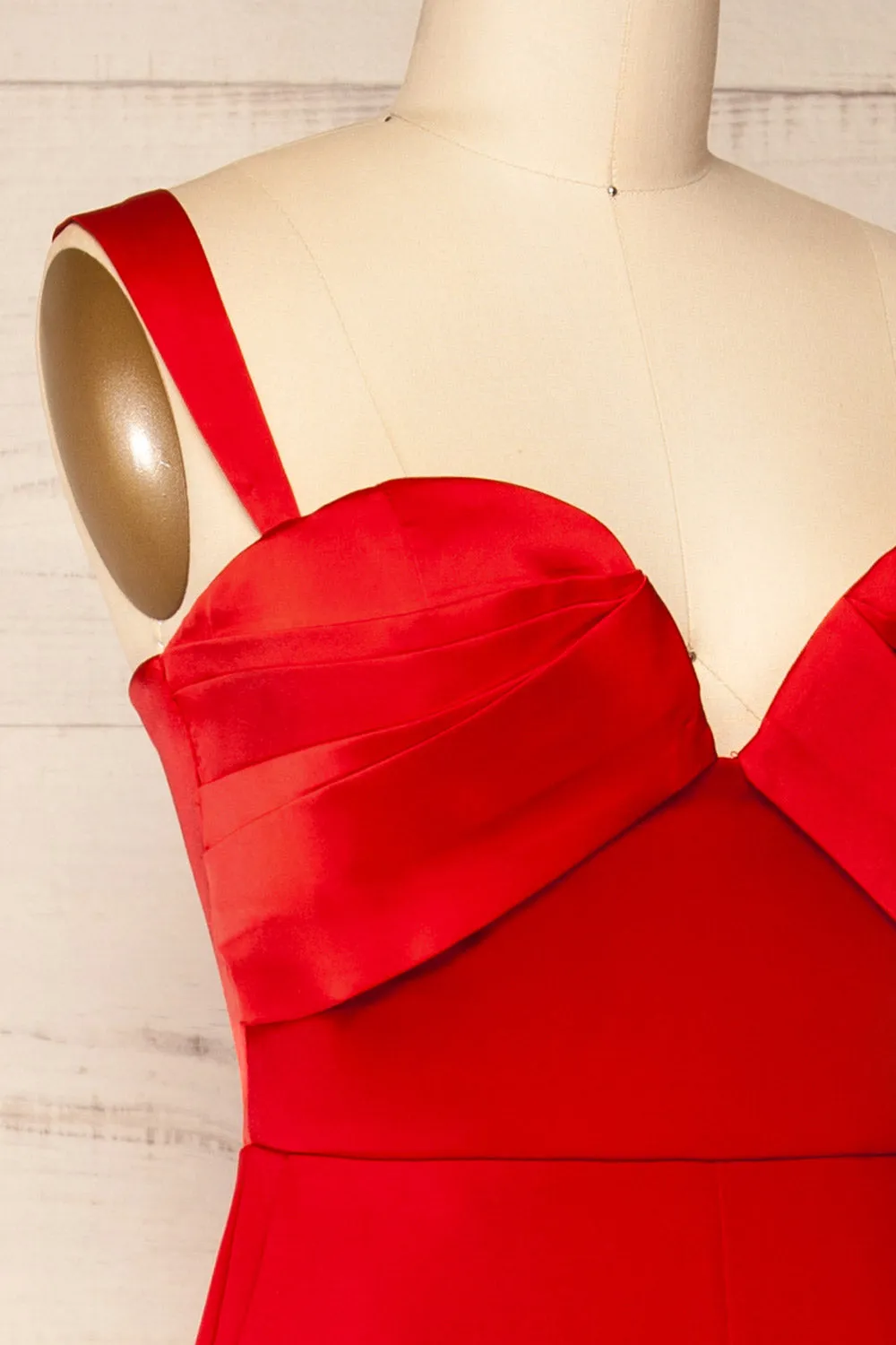 Willow Red | Sleeveless Bustier Jumpsuit sold by Boutique 1861 product image thumbnail 4