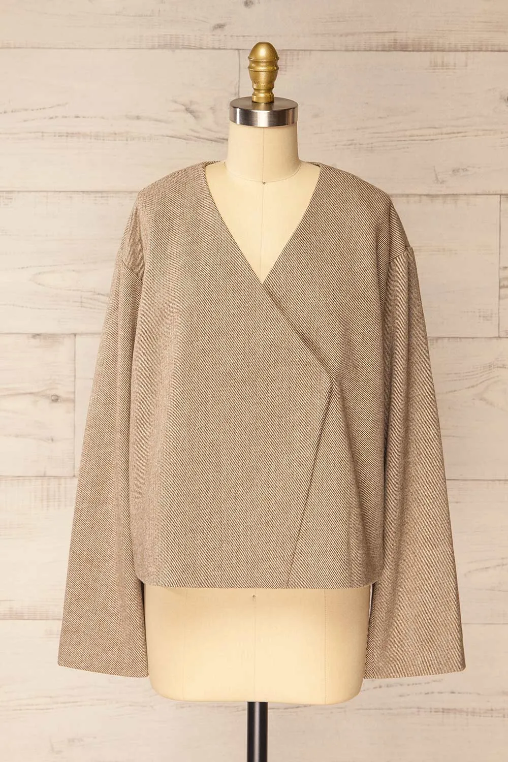 Montano | Oversized Jacket w/ Asymmetric Front sold by Boutique 1861