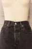 Aviles | Distressed Black High Rise Shorts sold by Boutique 1861