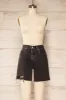 Aviles | Distressed Black High Rise Shorts sold by Boutique 1861