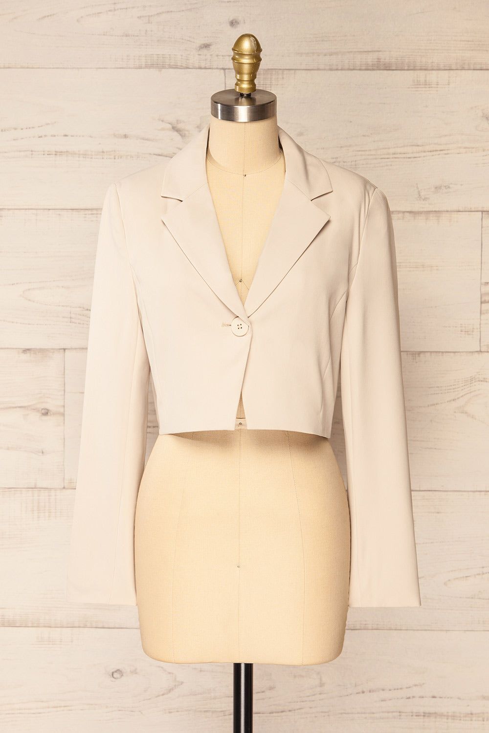 Gaborone Beige | Cropped Blazer sold by Boutique 1861