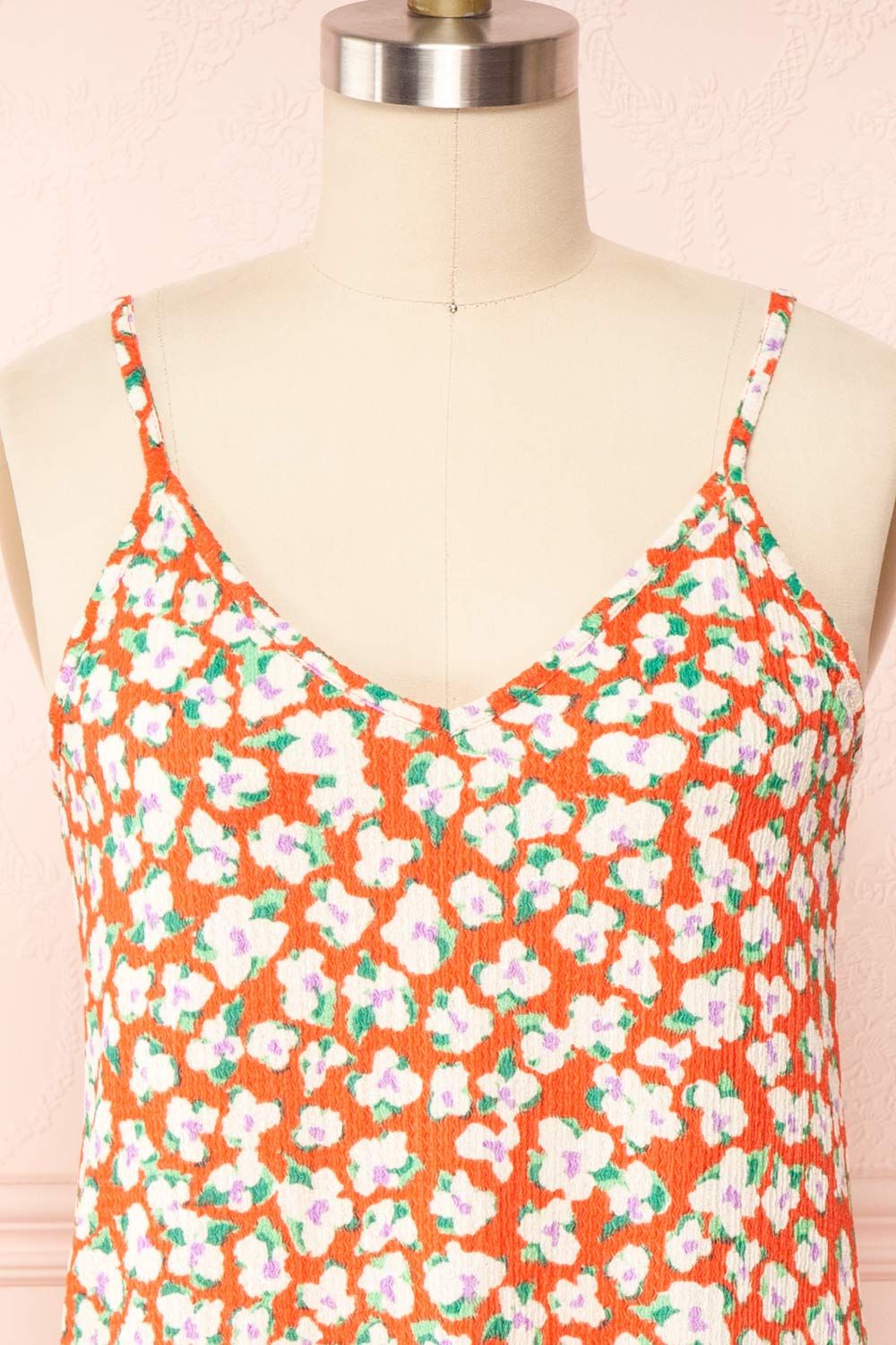 Nathalie | Short Colorful Floral Midi Dress sold by Boutique 1861 product image thumbnail 2