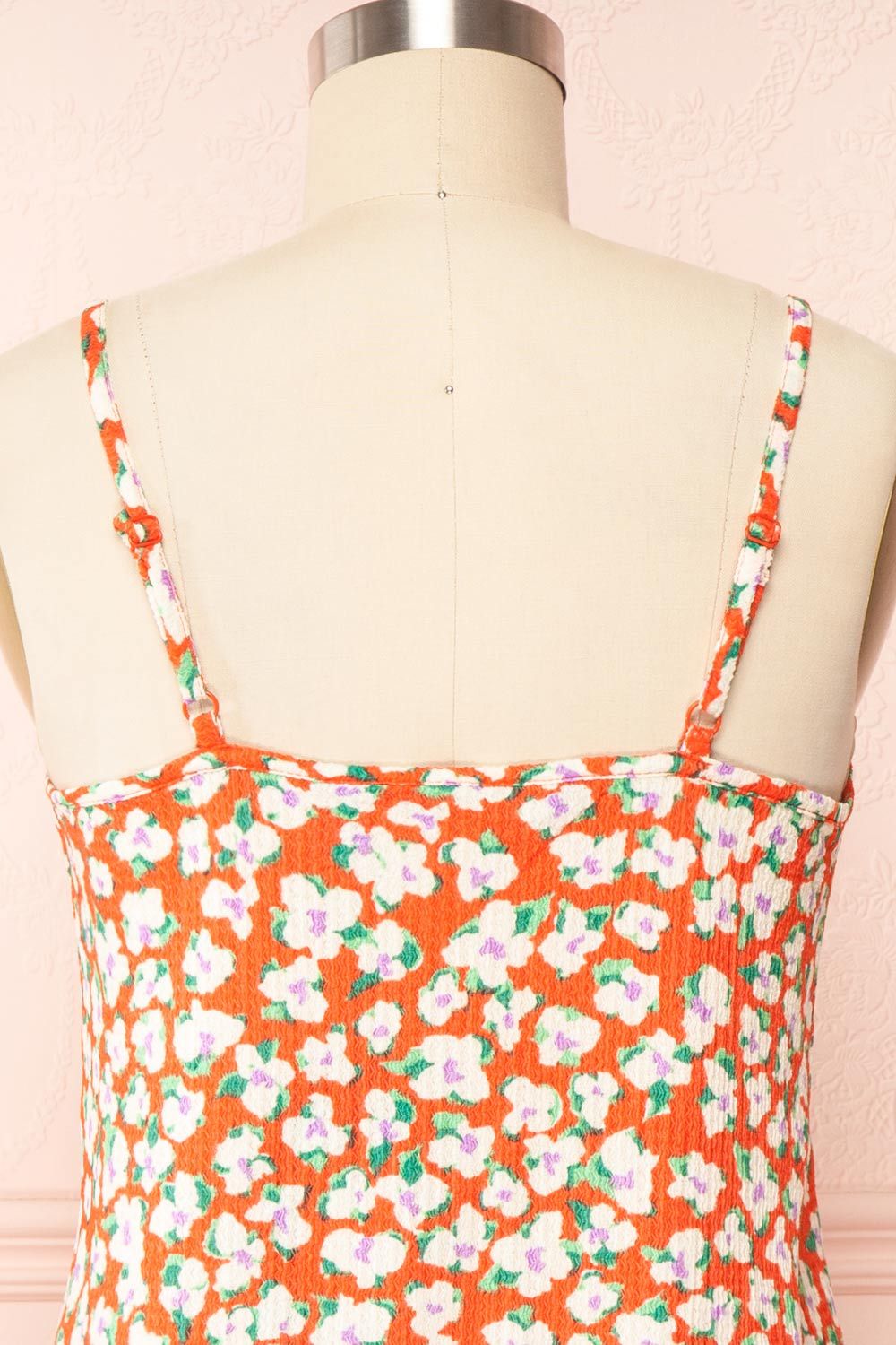 Nathalie | Short Colorful Floral Midi Dress sold by Boutique 1861 product image thumbnail 6